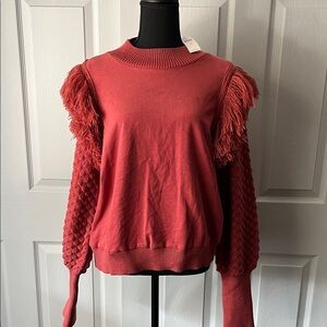 NWT Anthropology Dolan Burnt Orange Knit Sweater/Sweatshirt
